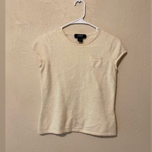 100% Cashmere Off-White Top